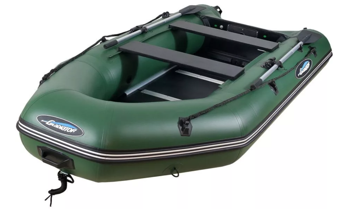 МОТОРНО-ГРЕБНАЯ ЛОДКА ПВХ GLADIATOR А 340 ТК С ФАНЕРНЫМ ПОЛОМ в Набережных Челнах