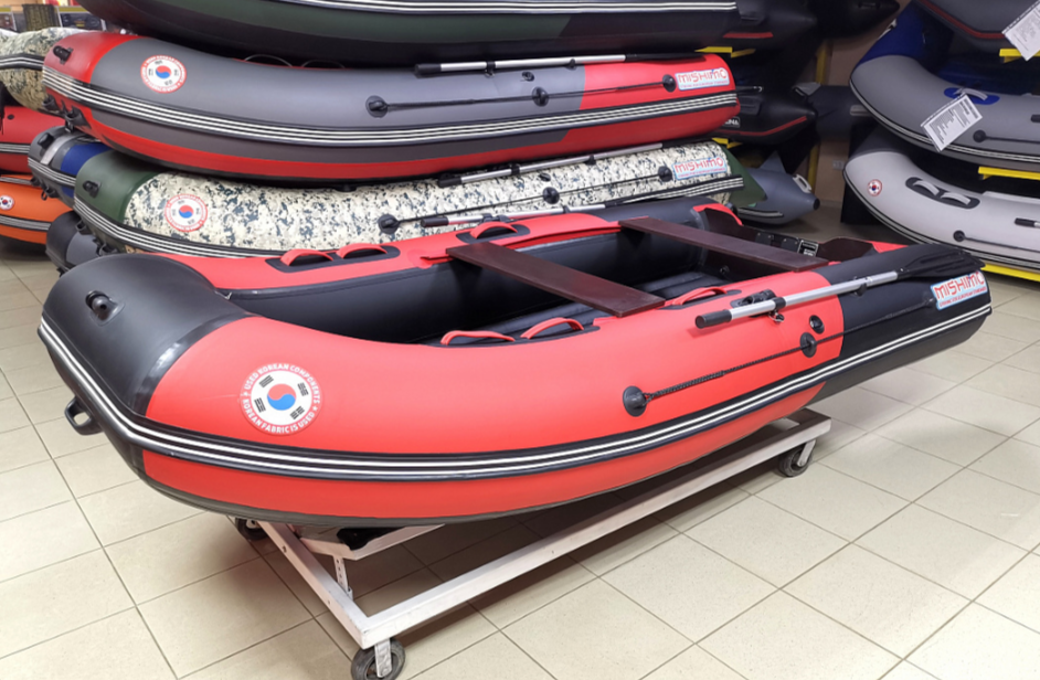 КОМПЛЕКТ Лодка MISHIMO PRO 350 + ЛОДОЧНЫЙ МОТОР MARLIN MP 9.9 (20) AMHS PRO в Набережных Челнах