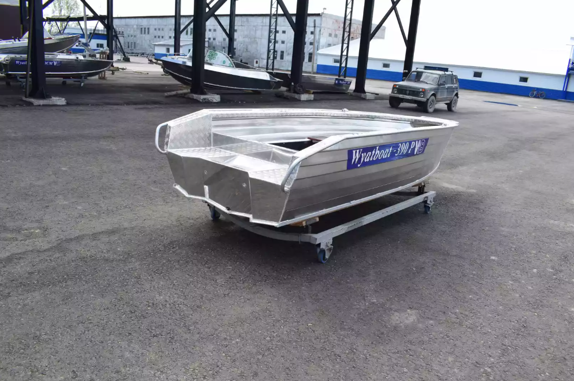 Алюминиевая лодка Wyatboat-390Р Увеличенный борт в Набережных Челнах