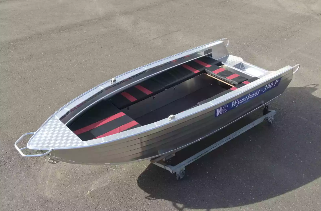 Алюминиевая лодка Wyatboat-390РМ увеличенный борт в Набережных Челнах