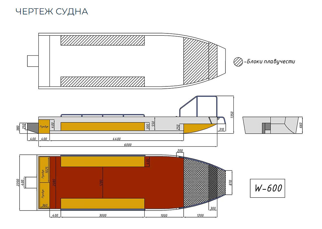 Алюминиевая лодка Wyatboat-600 в Набережных Челнах