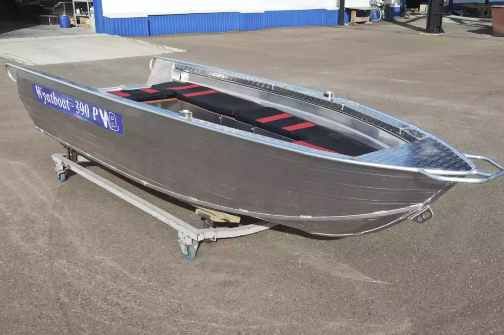 Алюминиевая лодка Wyatboat-390РМ увеличенный борт в Набережных Челнах