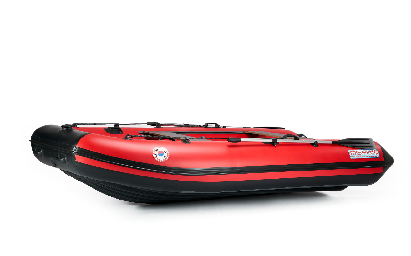 КОМПЛЕКТ ЛОДКА MISHIMO RAPID 380 PRO+ ЛОДОЧНЫЙ МОТОР MARLIN MP 9.9 (20) AMHS PROLINE FORCE в Набережных Челнах