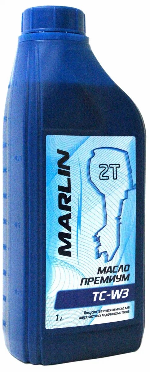 МАСЛО ПОЛУСИНТЕТИЧЕСКОЕ MARLIN ПРЕМИУМ 2Т, TC-W3, 1 ЛИТР в Набережных Челнах