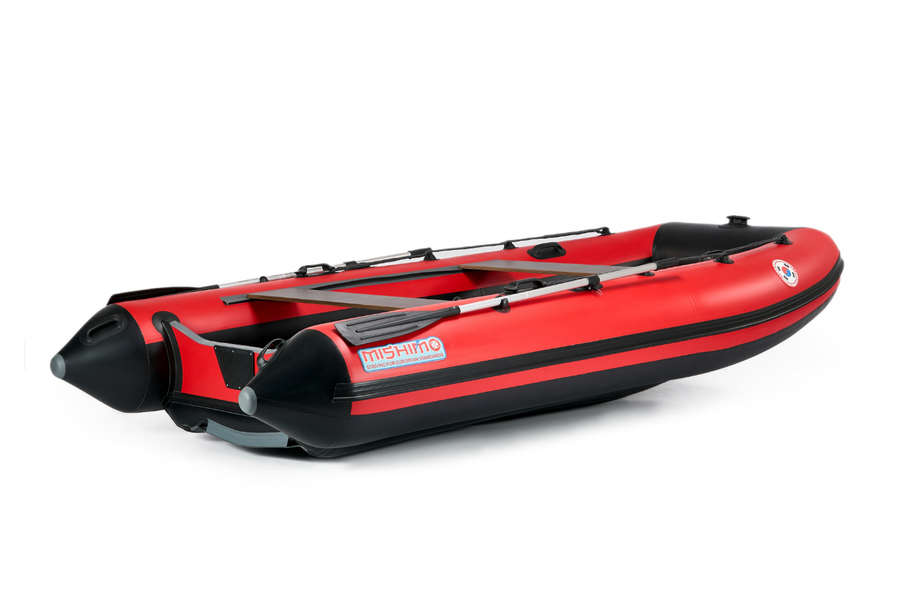 КОМПЛЕКТ ЛОДКА MISHIMO RAPID 380 + ЛОДОЧНЫЙ МОТОР MARLIN MP 9.9 (20) AMHS PROLINE FORCE в Набережных Челнах