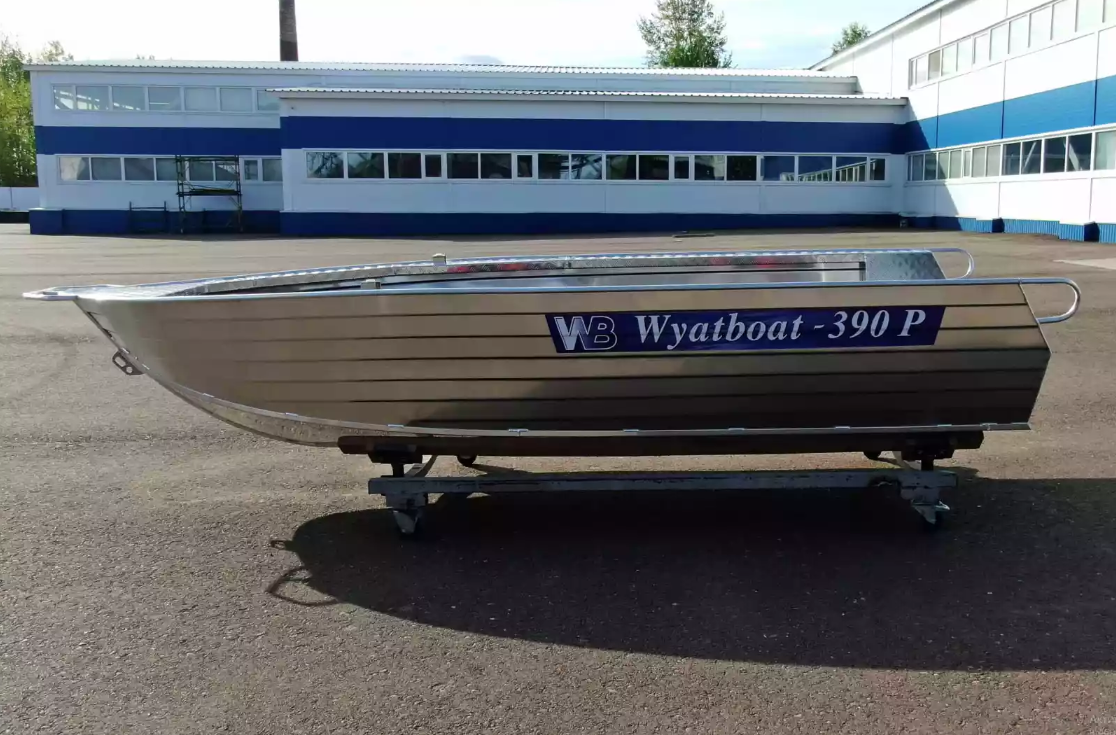 Алюминиевая лодка Wyatboat-390РМ увеличенный борт в Набережных Челнах