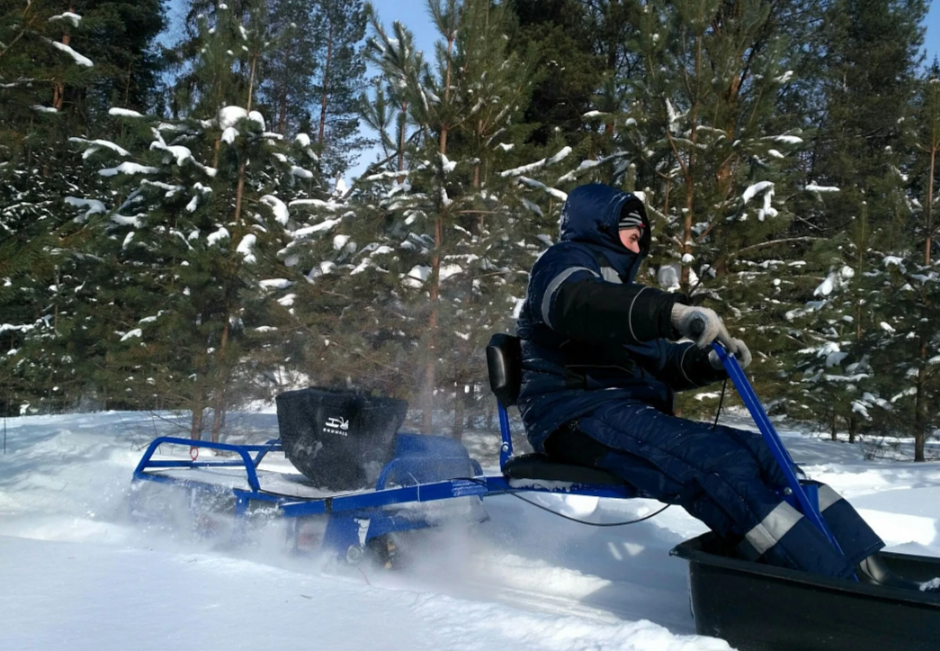 Мотобуксировщик толкач Альбатрос-XL8 с модулем. Без фары, склизы в Набережных Челнах