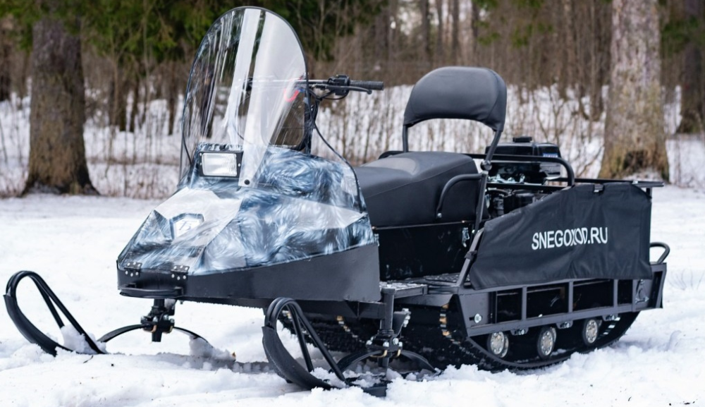 Миниснегоход Бурлак Егерь Экспедитор 17 л.с. , реверс, тормоз, капот белый в Набережных Челнах