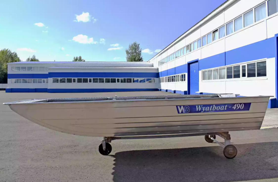Алюминиевая лодка Wyatboat-490 Jonboat в Набережных Челнах