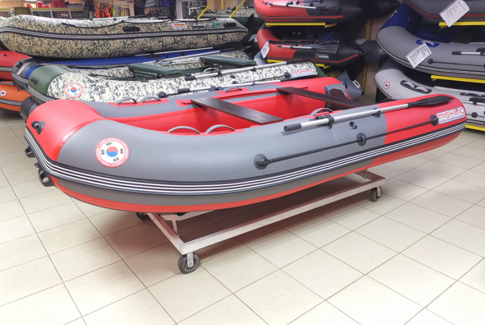 КОМПЛЕКТ Лодка MISHIMO PRO 350 + ЛОДОЧНЫЙ МОТОР MARLIN MP 9.9 (20) AMHS PRO в Набережных Челнах