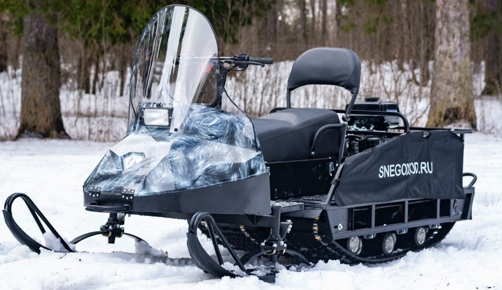 Миниснегоход Бурлак Егерь Экспедитор 17 л.с. , реверс, тормоз, капот белый в Набережных Челнах