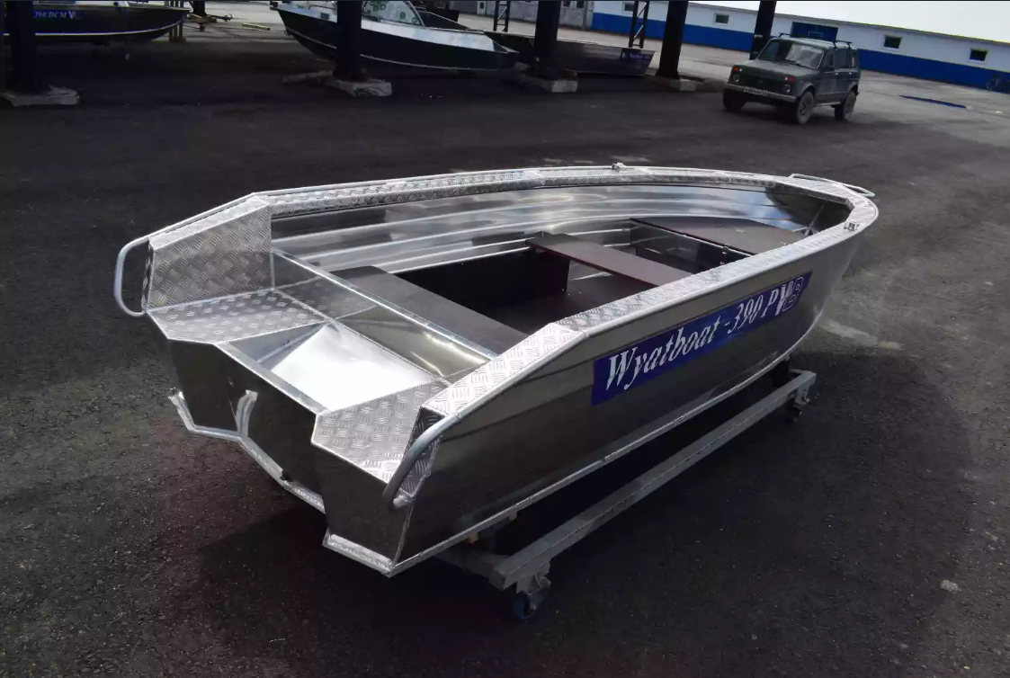 Алюминиевая лодка Wyatboat-390Р Увеличенный борт в Набережных Челнах