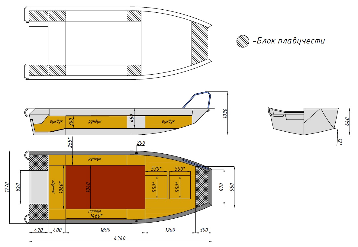 Алюминиевая лодка  Wyatboat-430 Master Fish в Набережных Челнах