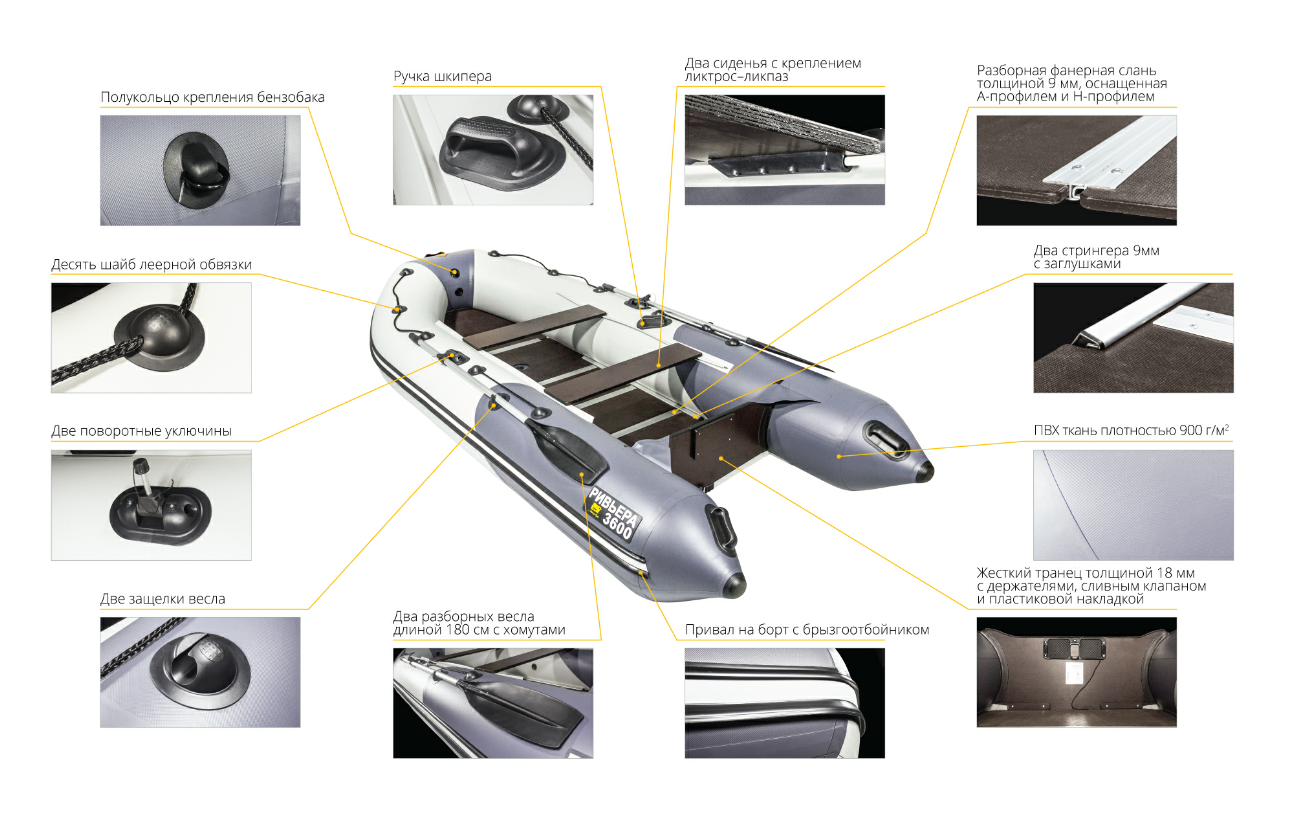 Лодка Ривьера Компакт 3600 СК в Набережных Челнах
