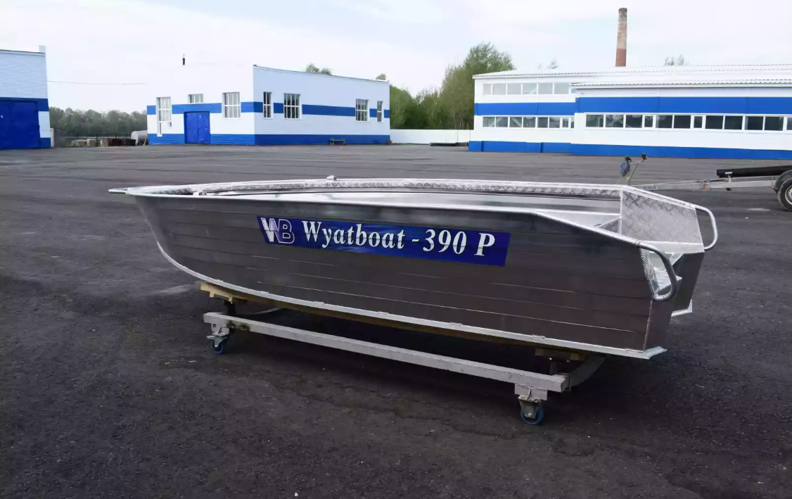 Алюминиевая лодка Wyatboat-390Р Увеличенный борт в Набережных Челнах