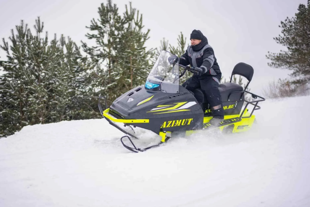 Миниснегоход Бурлак Азимут 24 л.с. , эл.запуск, реверс, тормоз гидравл, капот черный в Набережных Челнах