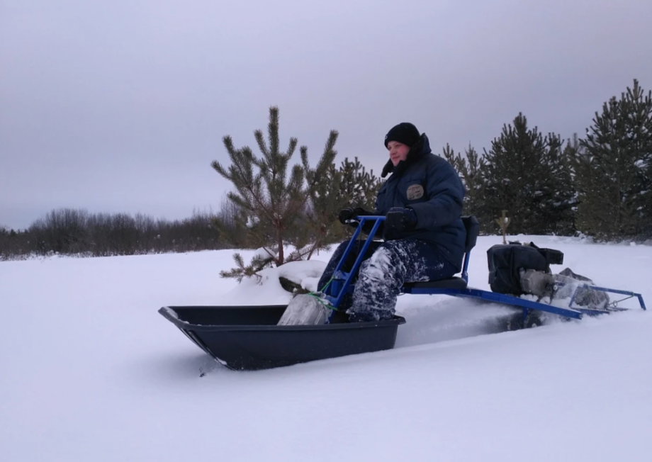 Мотобуксировщик толкач Альбатрос-XL8 с модулем. Без фары, склизы в Набережных Челнах
