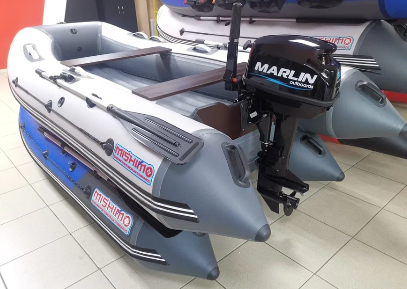 КОМПЛЕКТ ЛОДКА MISHIMO LITE 350 + МОТОР 9,8 Л.С. в Набережных Челнах