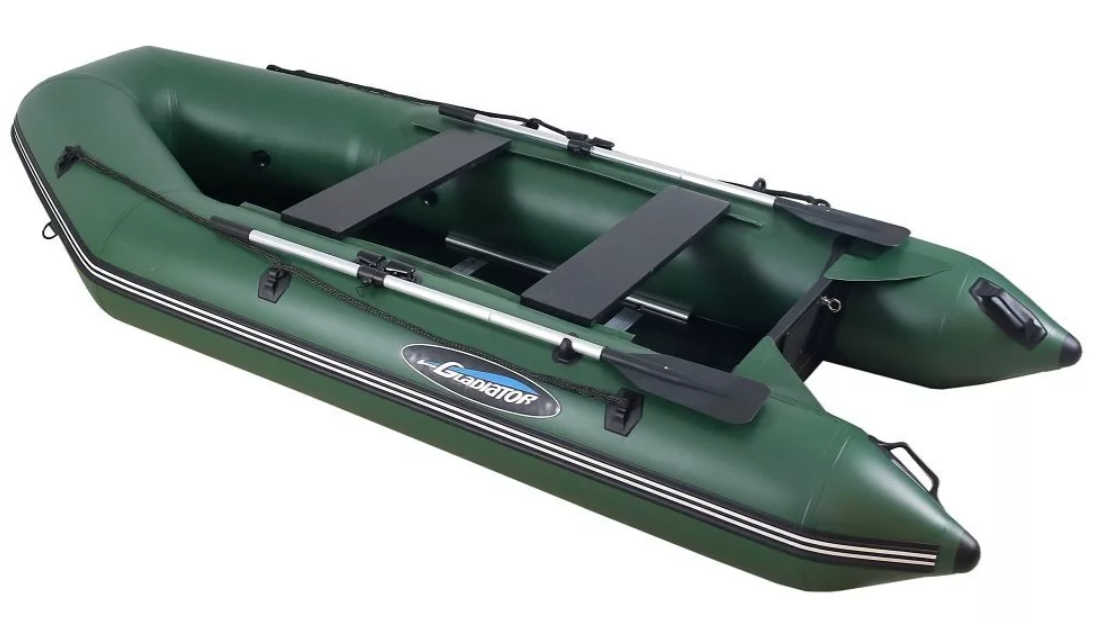 МОТОРНО-ГРЕБНАЯ ЛОДКА ПВХ GLADIATOR А 340 ТК С ФАНЕРНЫМ ПОЛОМ в Набережных Челнах