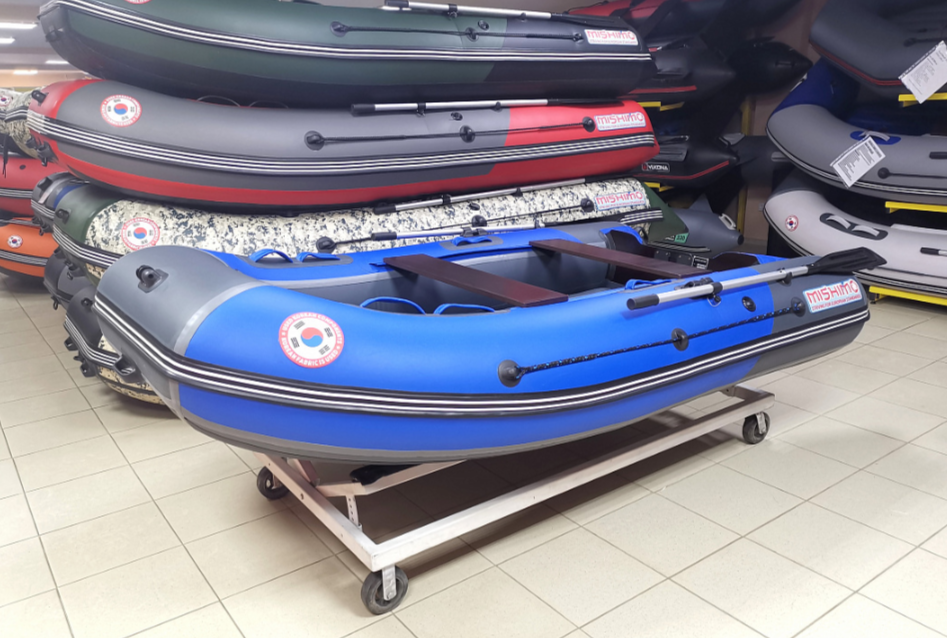 КОМПЛЕКТ Лодка MISHIMO PRO 350 + ЛОДОЧНЫЙ МОТОР MARLIN MP 9.9 (20) AMHS PRO в Набережных Челнах