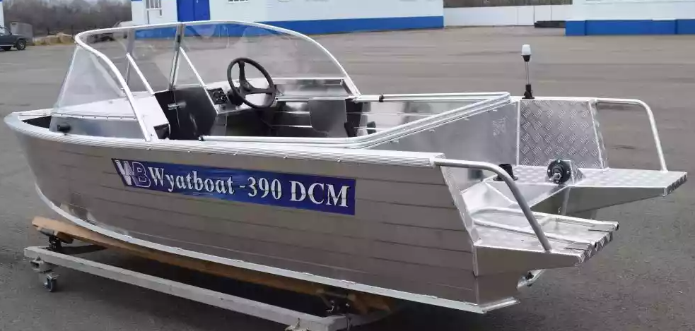 Алюминиевая лодка Wyatboat-390 DCM Увеличенный борт в Набережных Челнах