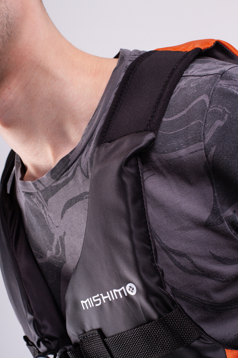 Жилет спасательный MISHIMO PRO Премиум качества Черно-оранжевый в Набережных Челнах